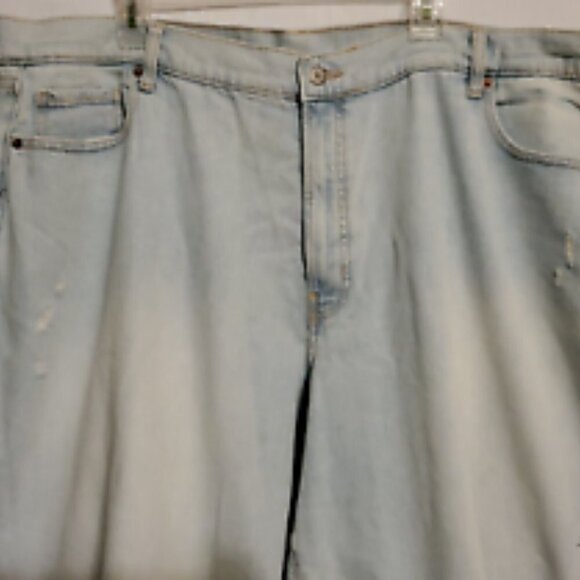 Old Navy Curvy O.G. Straight Jeans Size 28 Light Blue 99% Cotton New - Picture 3 of 7